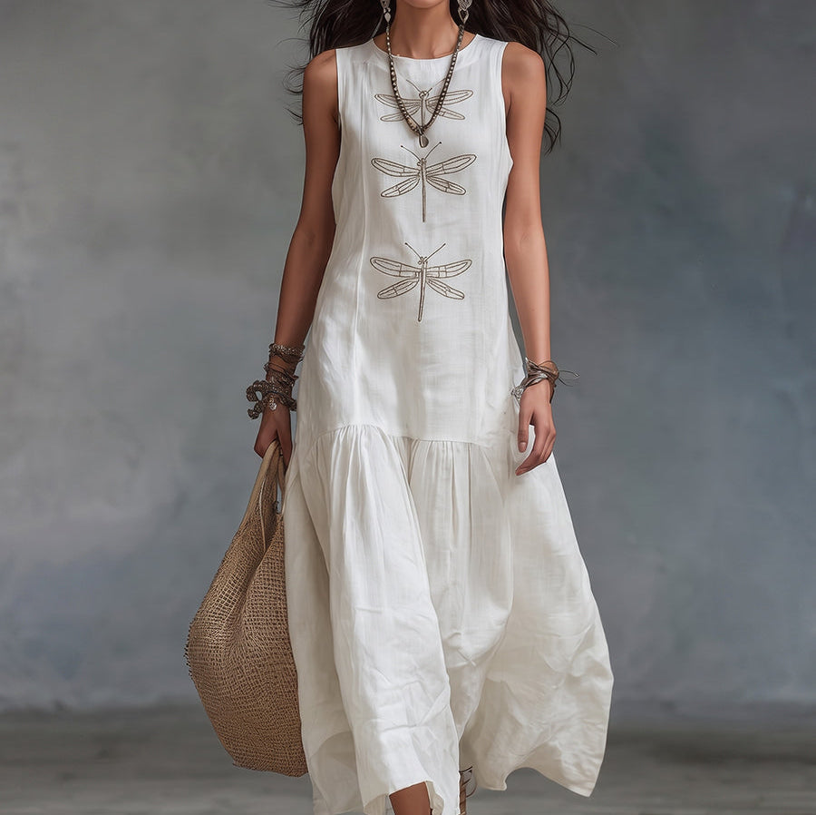 Clothilde — robe maxi sans manches