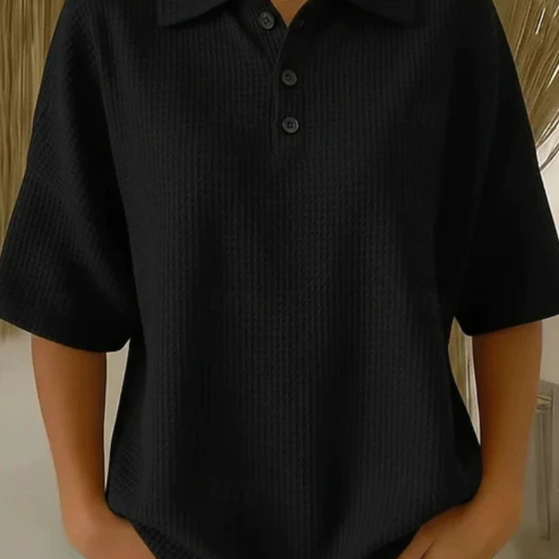 Peggie | Elegante Polo Comfort in Tessuto Waffle