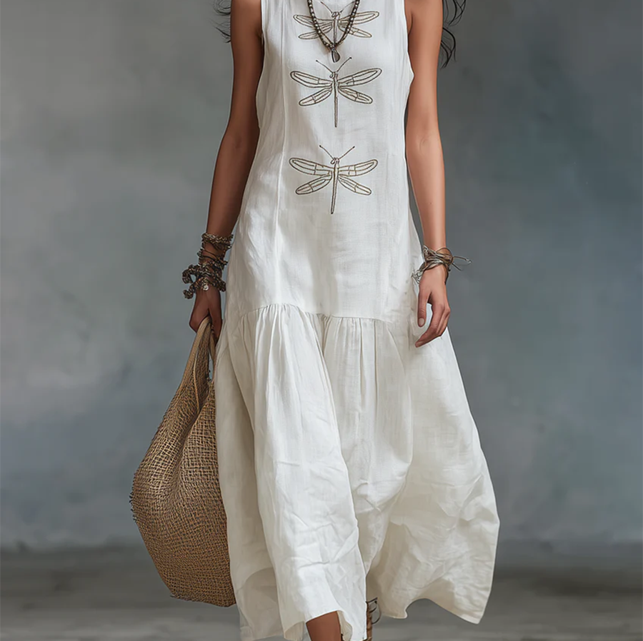 Clothilde — robe maxi sans manches
