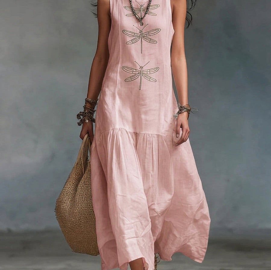 Clothilde — robe maxi sans manches