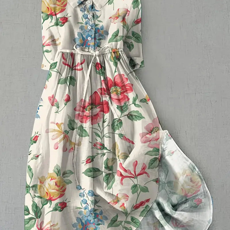 Isabelle | Abito a fiori classico