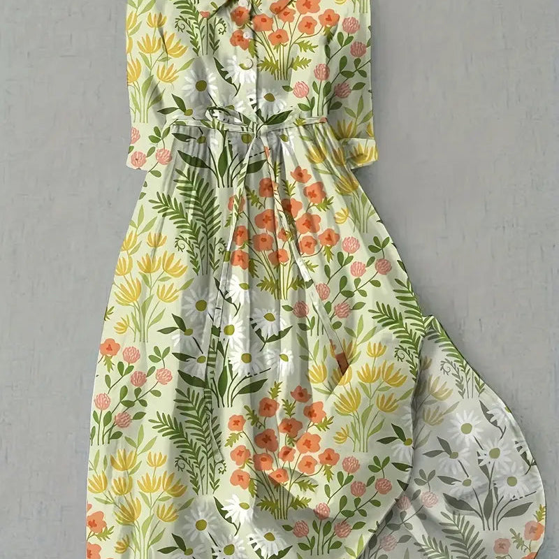 Florine | Vestito floreale primaverile fresco