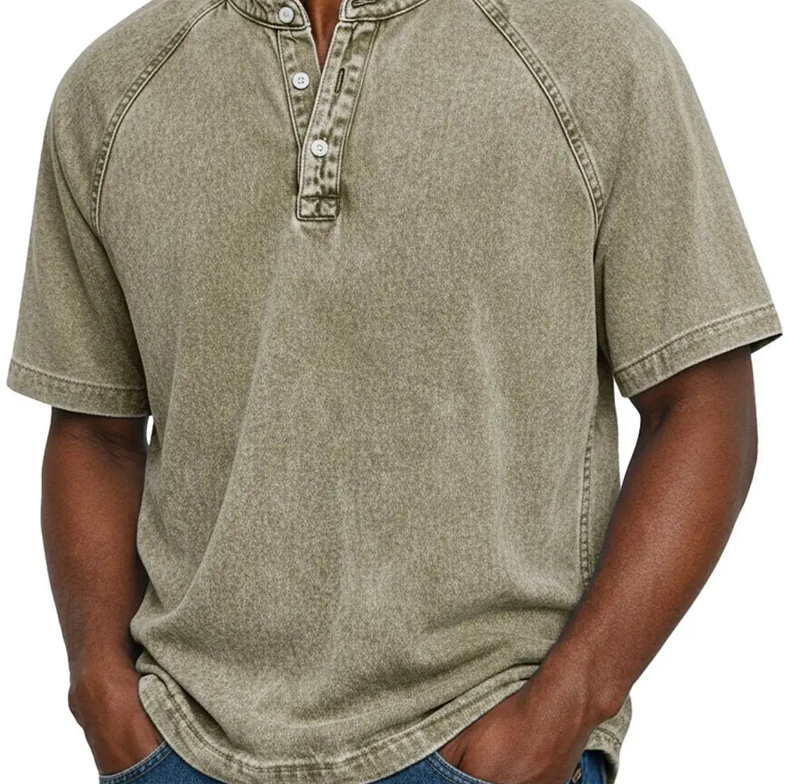 Bastien | chemise vintage homme à boutons — texture