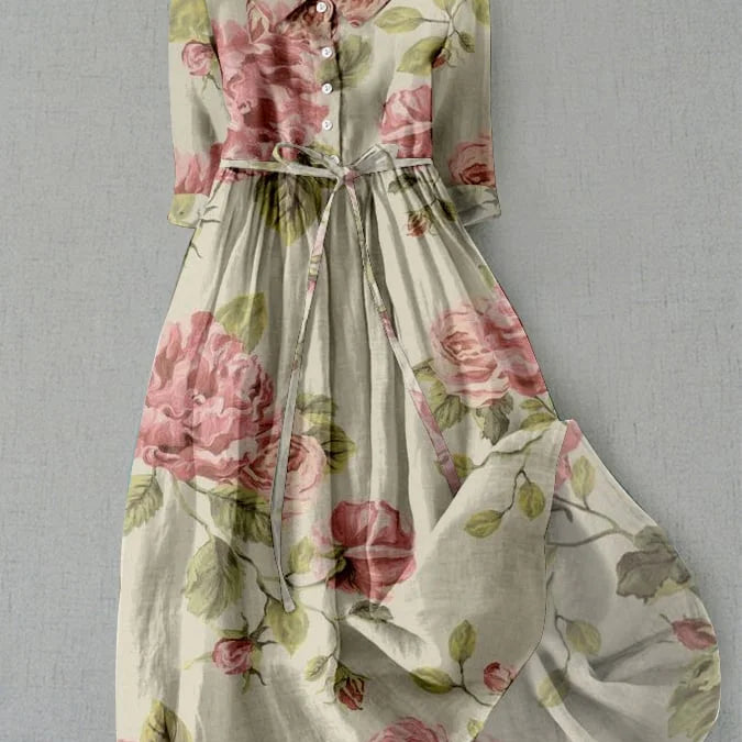 Helena | Vestito vintage con rose