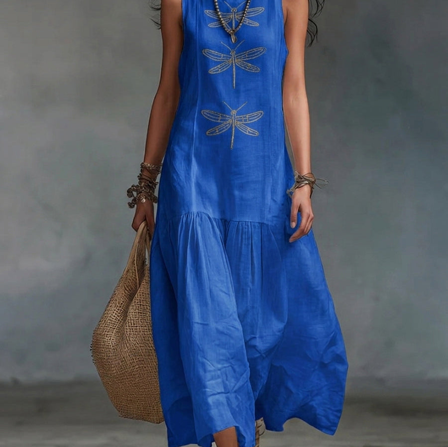 Clothilde — robe maxi sans manches